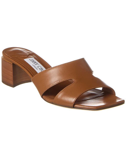 Jimmy Choo Ellison 45 Leather Mule | Shop Simon