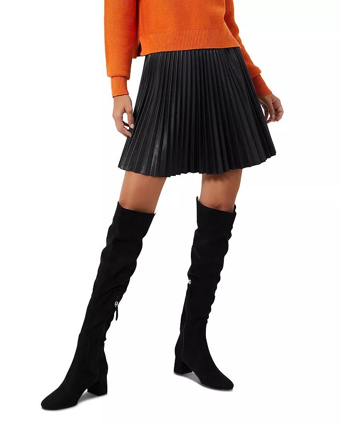 Etta Faux Leather Pleated Mini Skirt | Bloomingdale's (US)