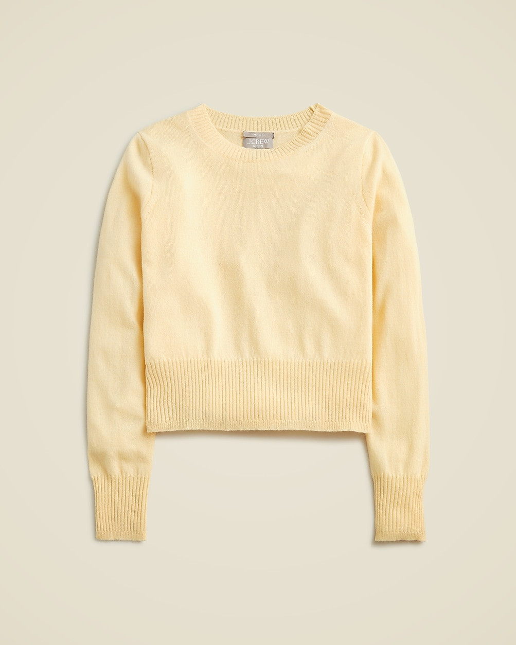 Cashmere shrunken crewneck sweater | J. Crew US