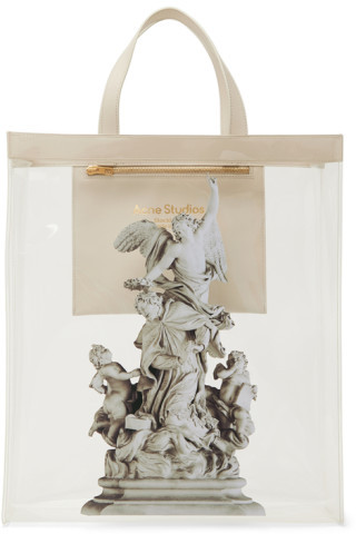 Acne Studios - 透明 Clear Print 托特包 | SSENSE