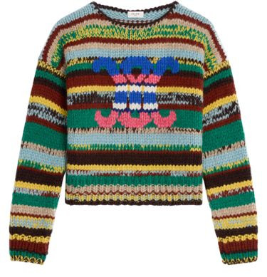 Crewneck sweater in mouline alpaca and wool - CELINE | 24S (APAC/EU)