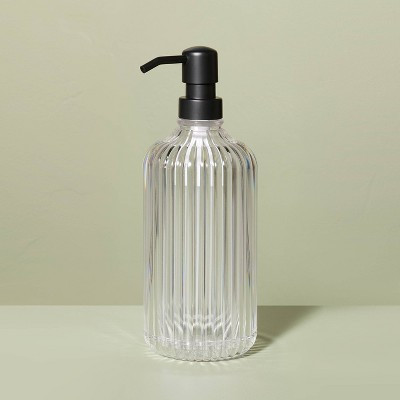Fluted Acrylic Shower Dispenser - Hearth & Hand™ with Magnolia: Refillable Bathroom Accessory | Target