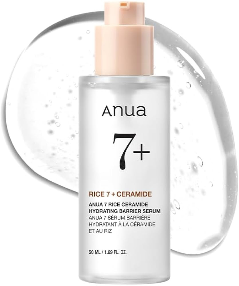 ANUA RICE CERAMIDE 7 HYDRATING BARRIER SERUM, Brightening, Hydrating Serum for Face, Rice, Hyalur... | Amazon (US)