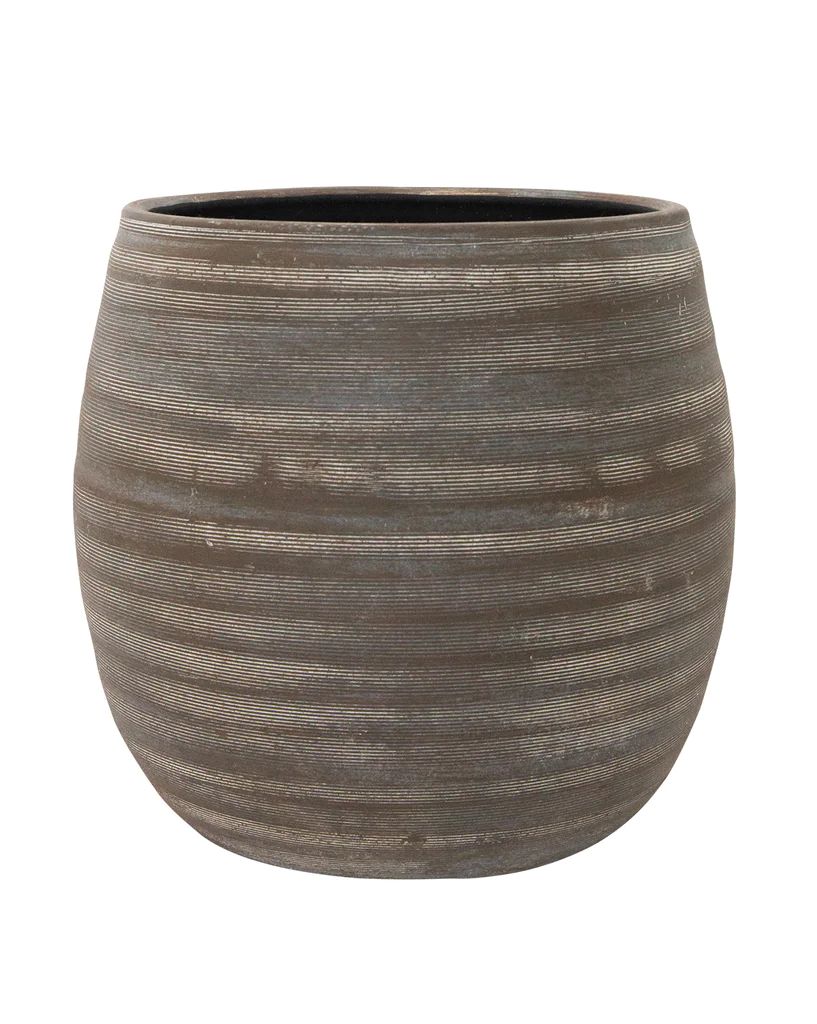 Umber Striped Planter | McGee & Co.