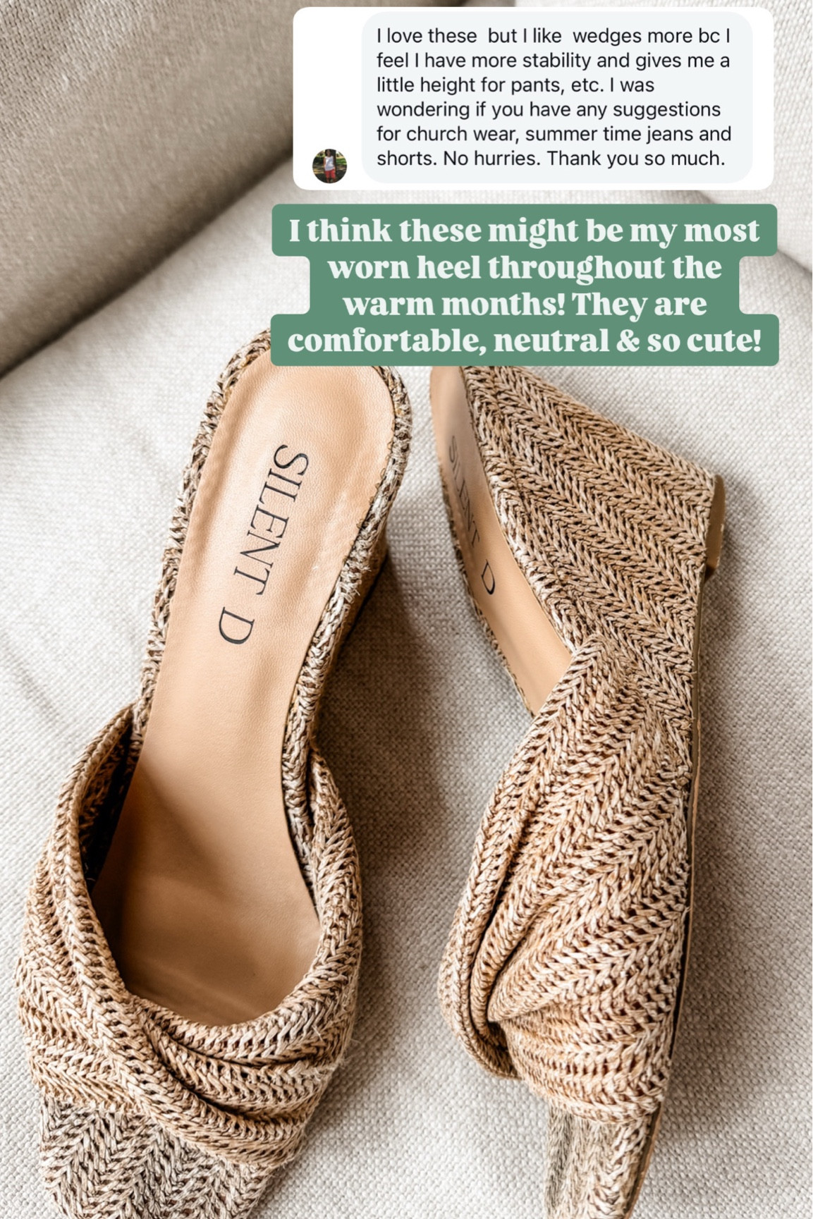 Such a great heel you will have in your closet for years! 


Loverly grey, heels, spring shoes, wedges 

#LTKStyleTip #LTKSeasonal