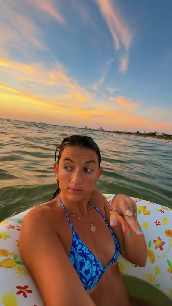 sunset swims, very cutesy🌅 linked both the exact color in the suit I’m wearing and the style too:) 

swimsuit, bikini, vacation outfit, beach outfit 

#LTKVideo #LTKTravel #LTKSwim