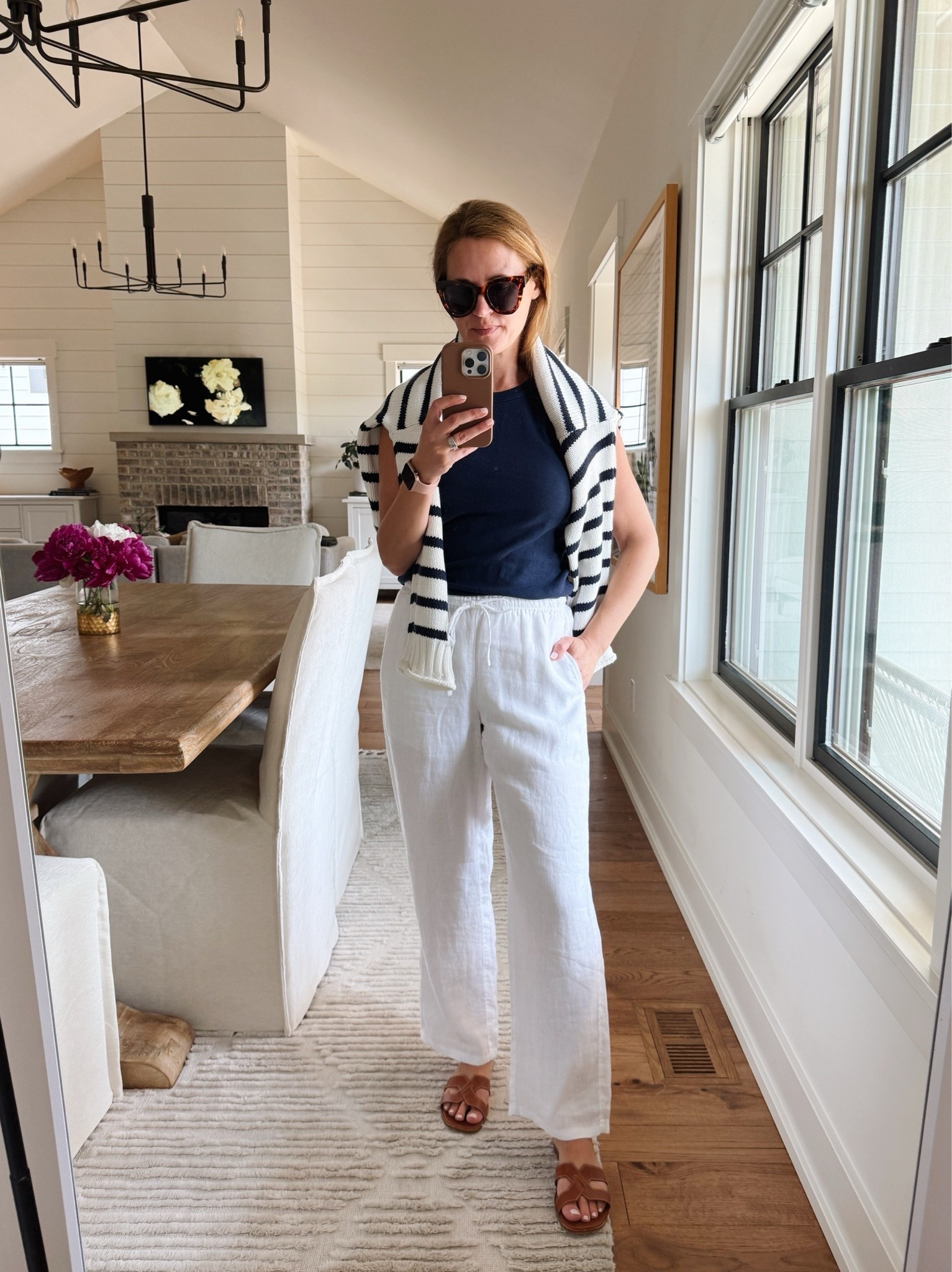 Pants size Xxs (they run very big) 
Top size small
Sweater size XS

#LTKdayinmylife #LTKgrwm #LTKootd