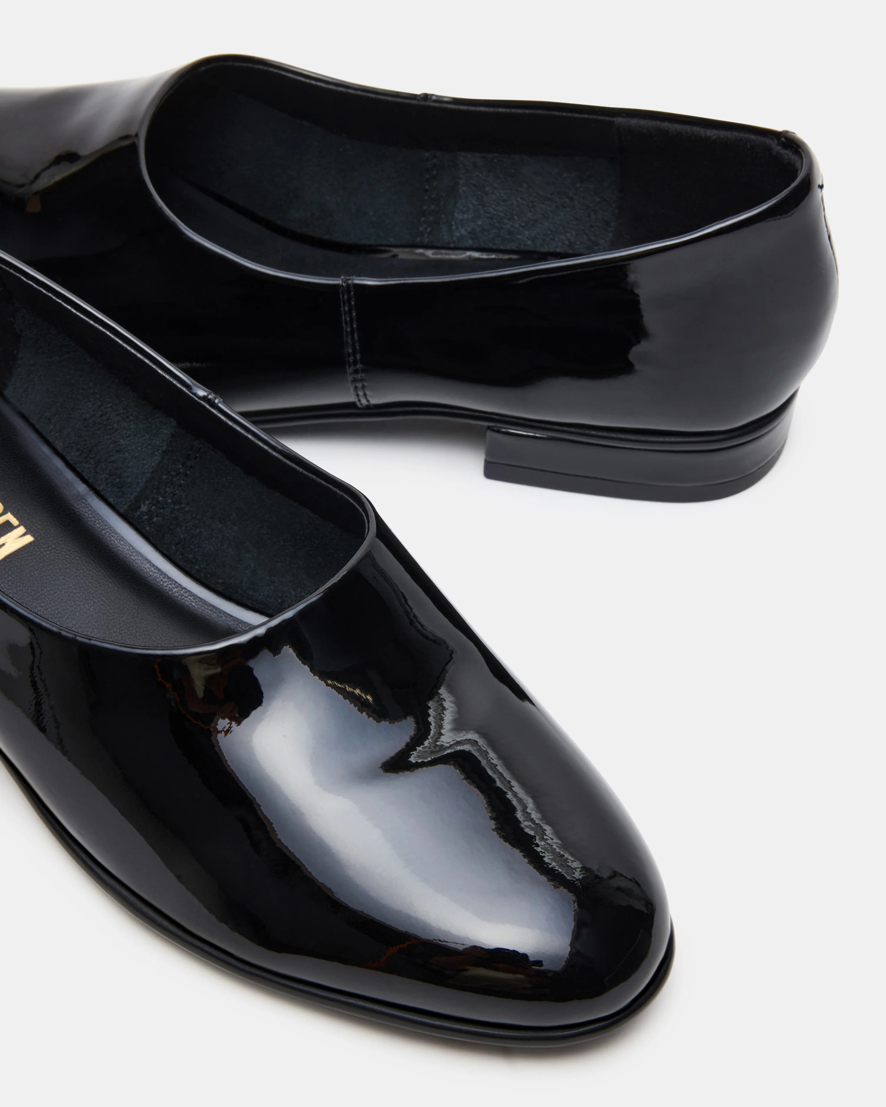 RANDALL Black Patent Ballet Women's Flat | Steve Madden (US)