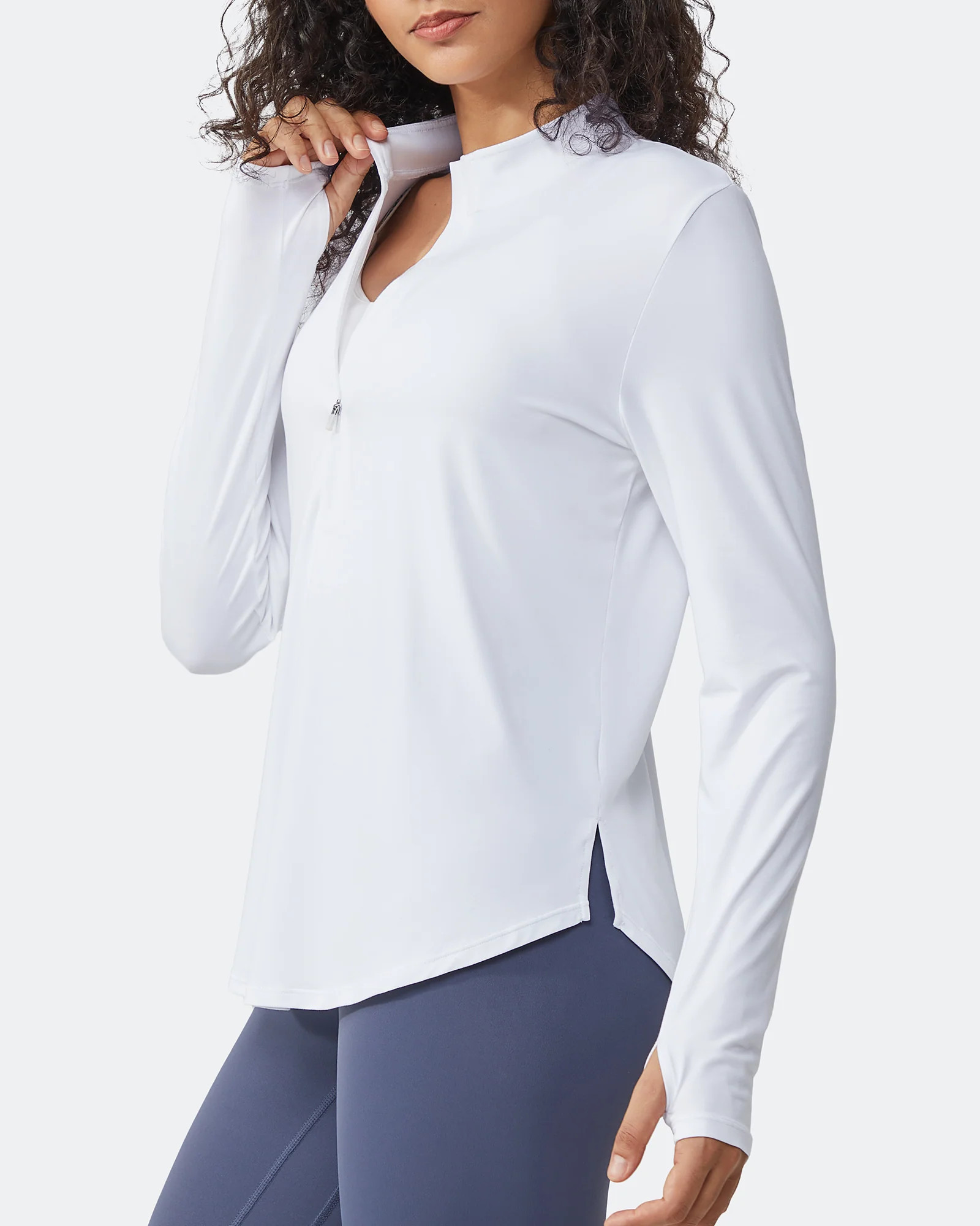 G4Free UPF 50+ Quick‑Dry Half‑Zip Sun Shirt – Lightweight Activewear | g4free activewear