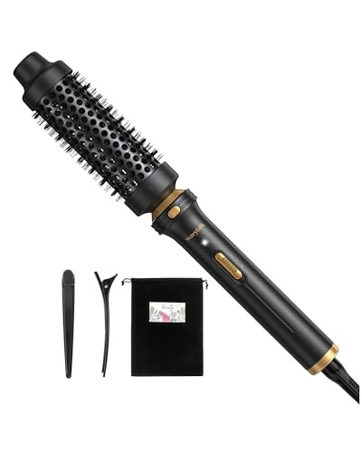 Wavytalk Thermal Brush, Heated Round Brush, 1 1/2 inch Thermal Brush Blowout Look with Detachable Brush Head, Thermal Round Brush Dual Voltage for Travel, Black | Amazon (US)