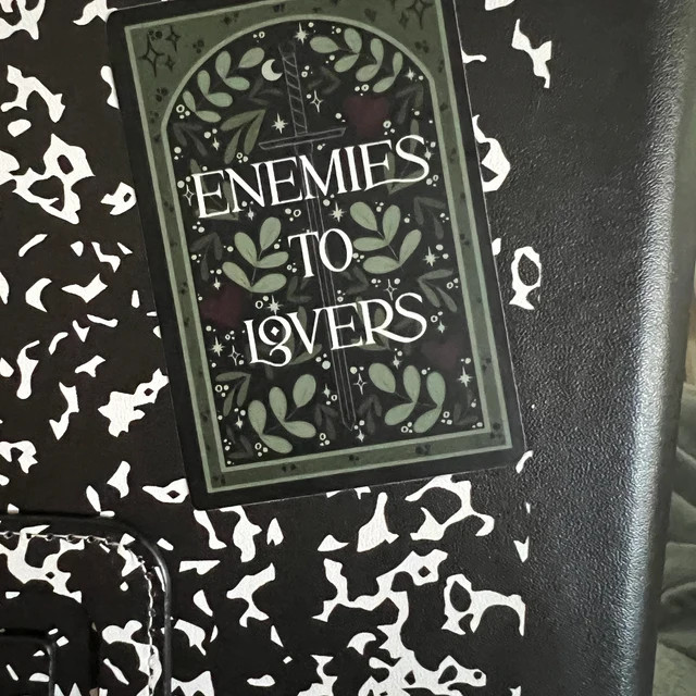 Enemies to Lovers Sword Heart Waterproof Sticker | Bookish Trope Tarot Card Sticker | Reader Stic... | Etsy (US)