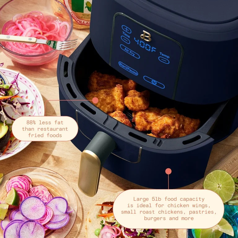Beautiful 6 Qt Air Fryer con Tecnología TurboCrisp y Pantalla Táctil, Noche Estrellada Azul by ... | Walmart (US)