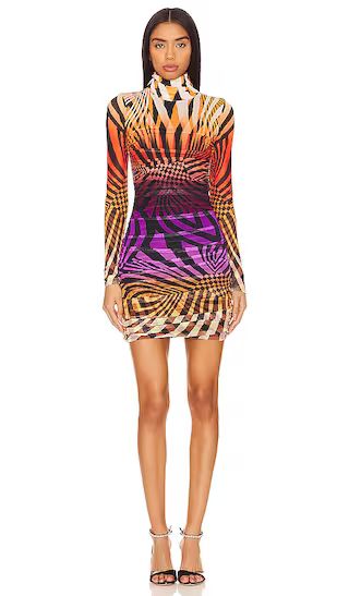 Lavinia Mini Dress in Linear Abstract | Revolve Clothing (Global)