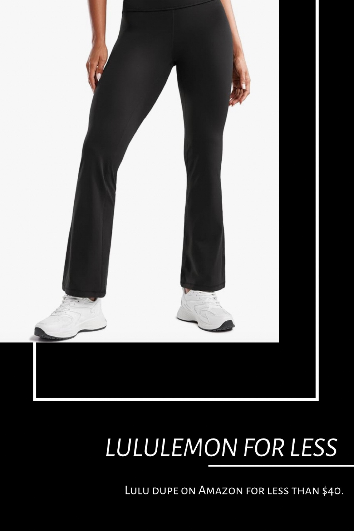 Lululemon flare leggings for less 

#LTKFindsUnder50 #LTKActive #LTKGiftGuide