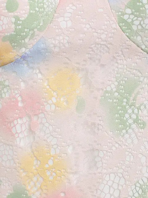 ZAFUL Tie Shoulder Patterned Lace Bustier Mini Dress | ZAFUL (Global)