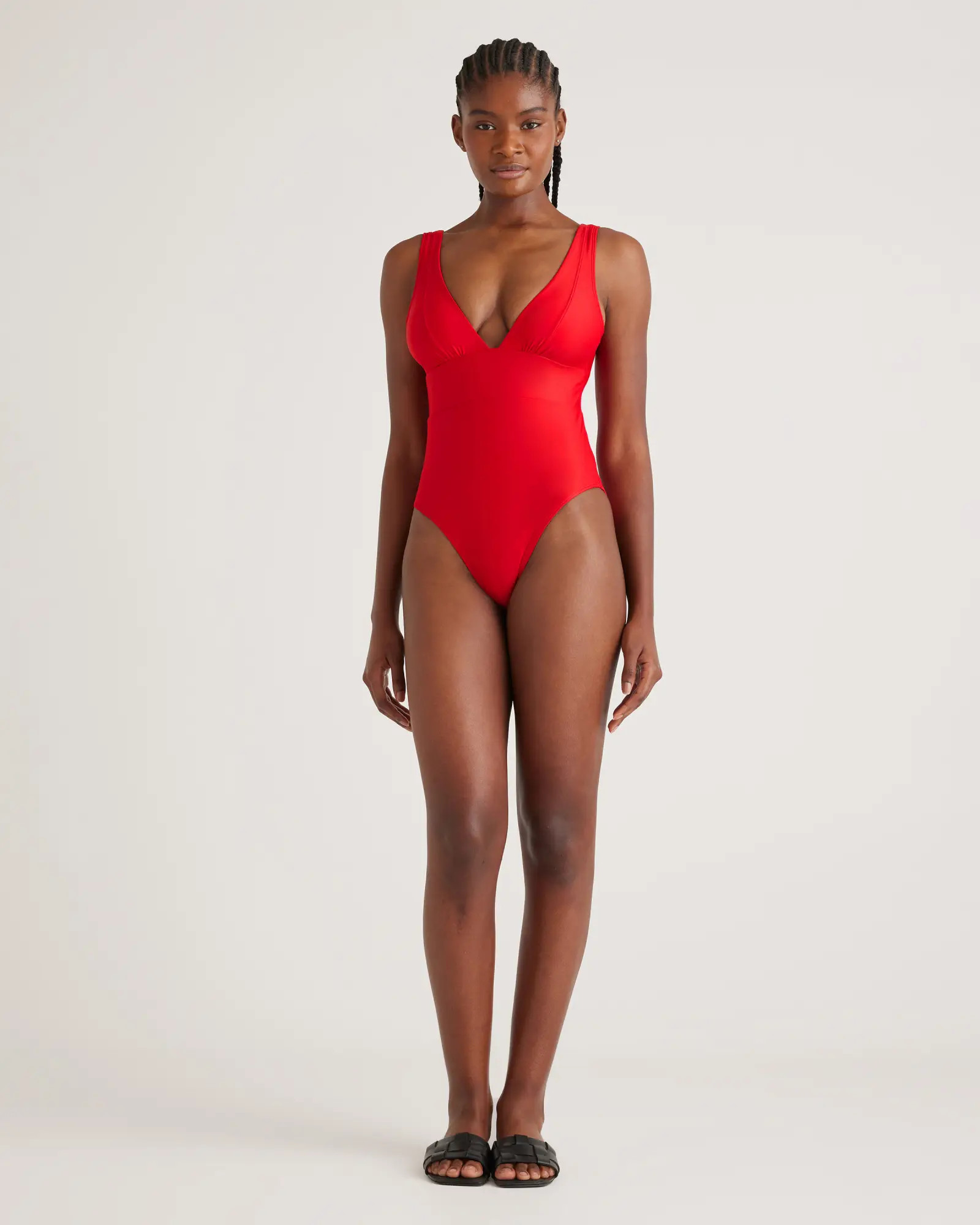 Italian Plunge One-Piece Swimsuit | Quince