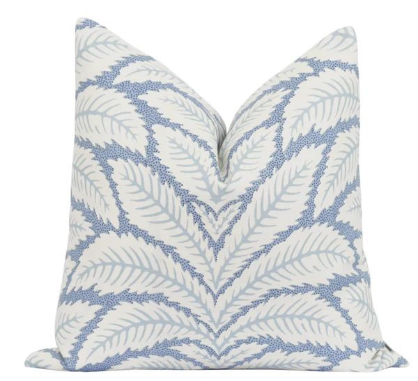 Talavera Blue Linen Pillow | Land of Pillows