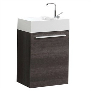 Colmar 18 Inch All Wood Bathroom Vanity with Acrylic Sink - Dark Oak | Cymax