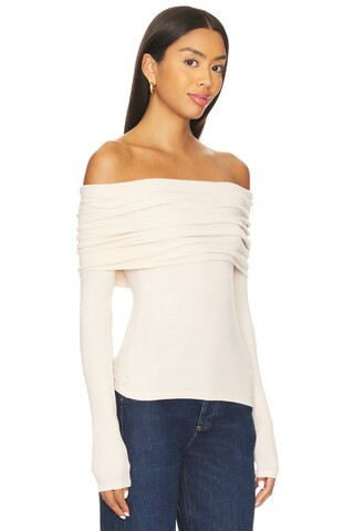 Silk Rib Long Sleeve Off-shoulder Top
                    
                    Enza Costa | Revolve Clothing (Global)