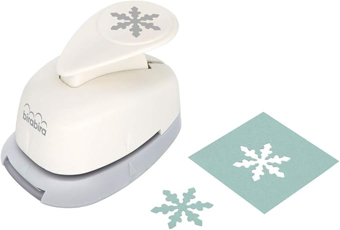 Bira Craft 5/8 inch Snowflake Shape, Christmas Punch, Lever Action Craft Punch for Paper Crafting... | Amazon (US)