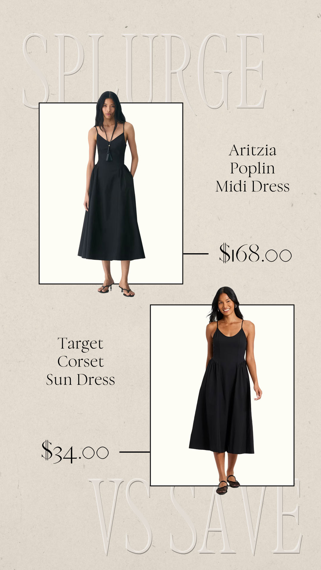 Splurge vs Save | Save vs Splurge Aritzia Dress | Target Fashion | Target Outfits | Target Summer Dress 

 #LTKootd #LTKSeasonal #LTKTravel