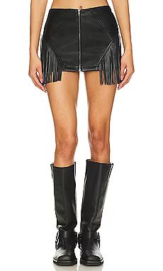 superdown Riley Faux Leather Skirt in Black from Revolve.com | Revolve Clothing (Global)