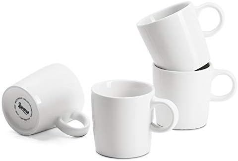Sweese 409.401 Porcelain Espresso Cups - 3.5 Ounce - Set of 4, White | Amazon (US)
