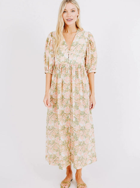 MIRTH Clothing | Perth Dress in Snapdragon Bloom | Beau & Ro