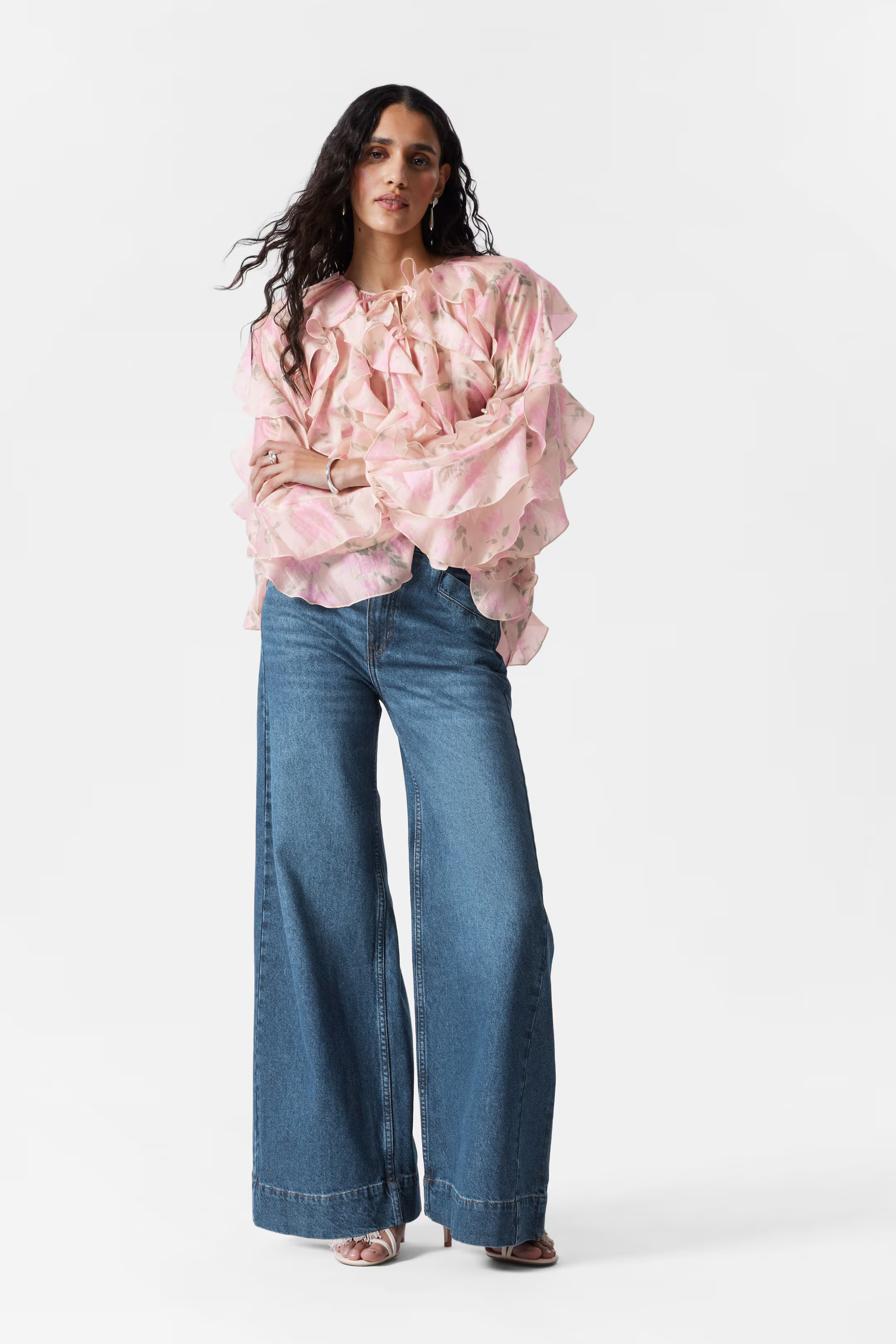 Blouse met ruches | H&M (DE, AT, CH, NL, FI)