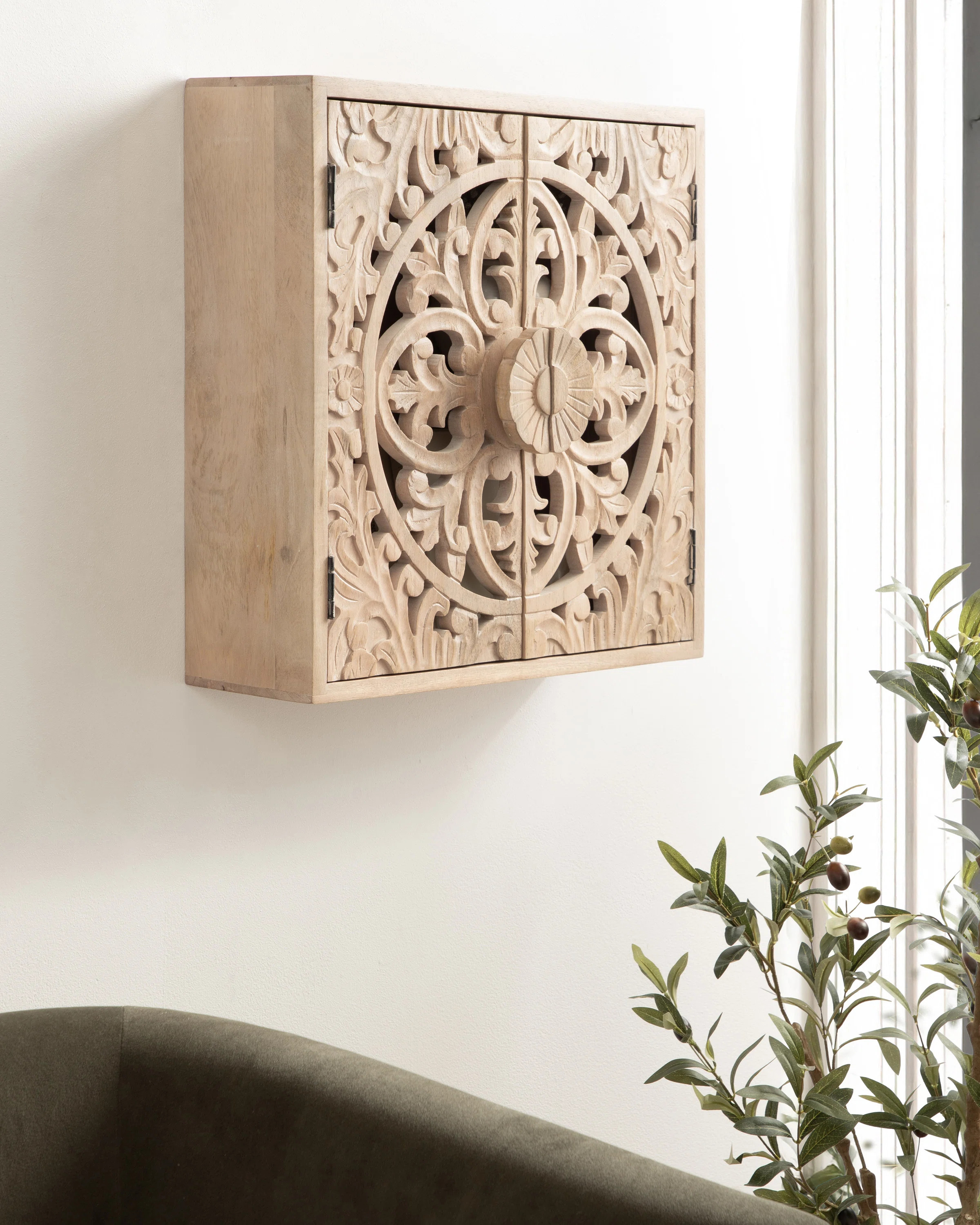 Laurel Foundry Modern Farmhouse® Renard Wood 2 - Door Accent Cabinet & Reviews | Wayfair | Wayfair North America