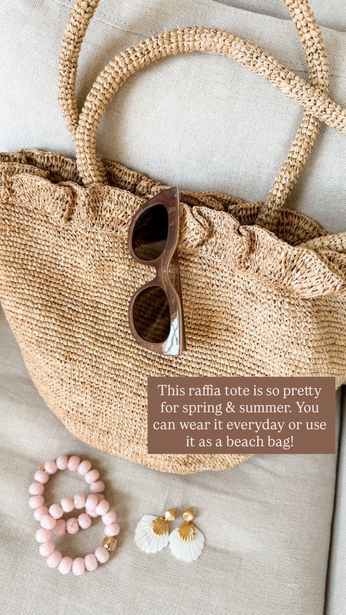 Love this ruffle-edge raffia tote for spring & summer! This would be perfect to bring to the beach! If you’re traveling somewhere tropical by a plane, you could use this as your purse and then your beach bag when you get there! 

Loverly Grey, raffia tote bag, summer tote bag, beach bag, travel finds, carry on, resort wear 

#LTKSeasonal #LTKTravel