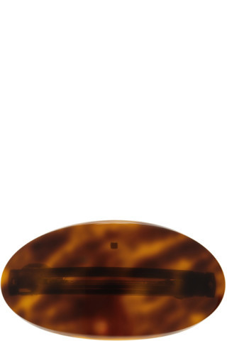Orange & Brown Coupole Hair Clip | SSENSE