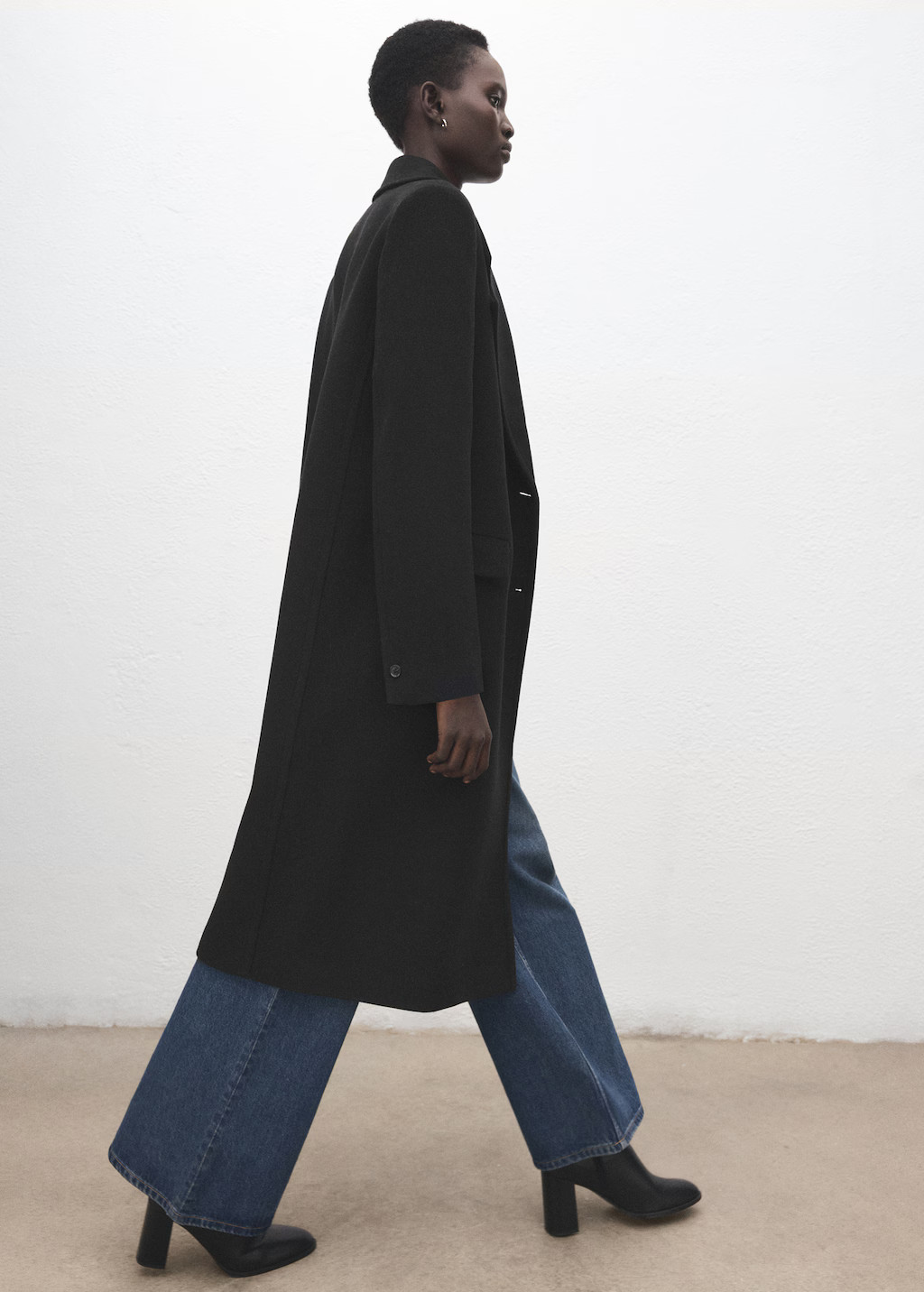 Double-breasted wool coat | MANGO (UK)