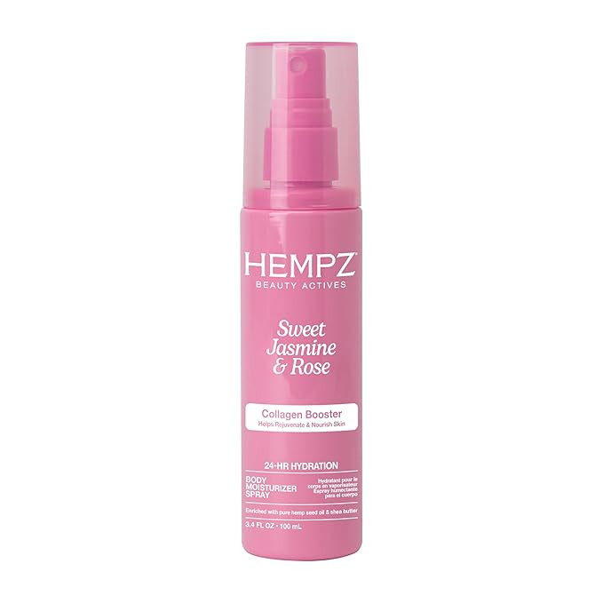 Hempz Sweet Jasmine & Rose Body Moisturizer Spray, Hydrating Mist with Collagen, Travel Friendly,... | Amazon (US)