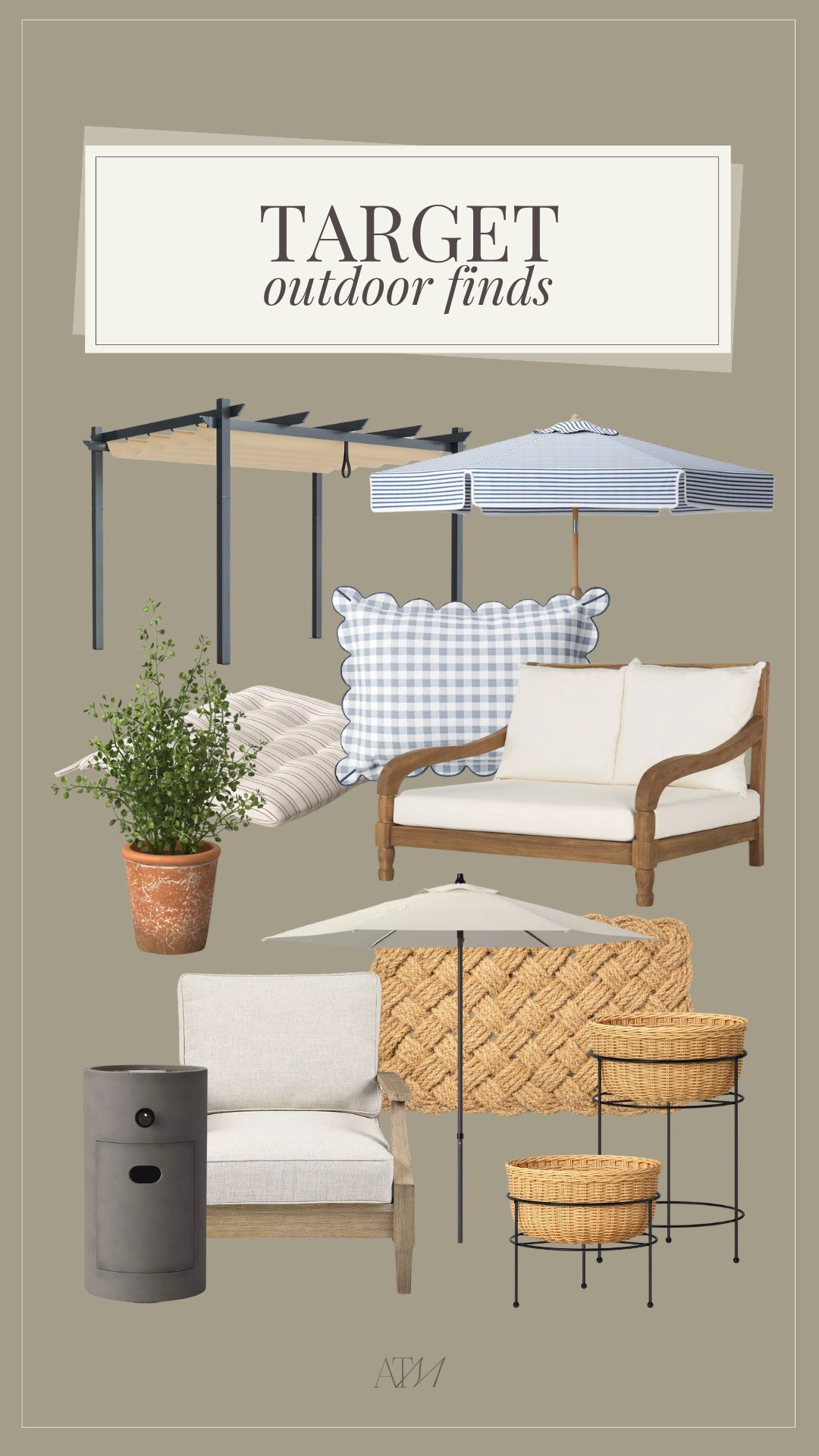 Target outdoor finds!

target, target home, target outdoor, target patio, target summer, seasonal home 

#LTKSummerEdit #LTKSeasonal #LTKHome
