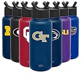 Simple Modern Officially Licensed Collegiate Stainless Steel Insulated Water Bottle with Straw Li... | Amazon (US)