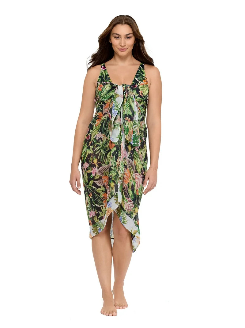 Sofia by Sofia Vergara Women's Cover Up Sarong, One Size | Walmart (US)