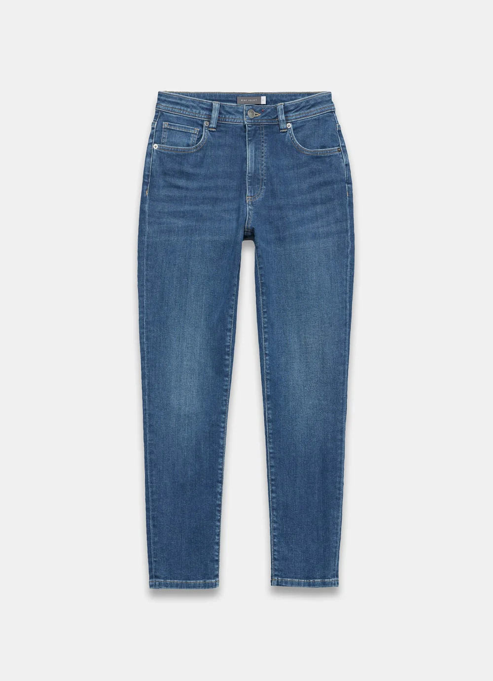 Mid Indigo Sculpting Skinny Jeans | Mint Velvet