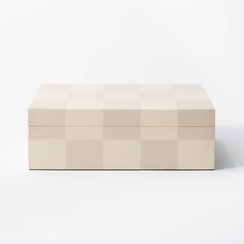 Large Checkered Resin Box - Threshold™ designed with Studio McGee | Target
