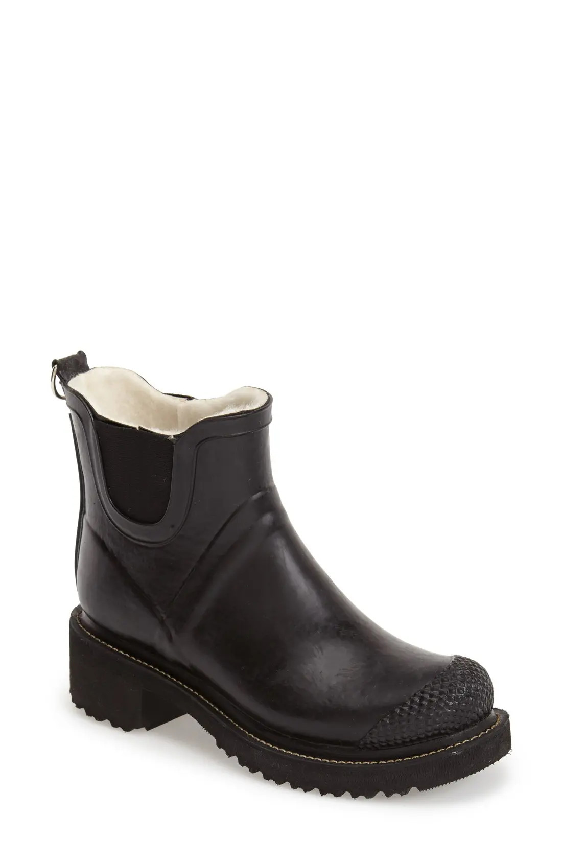 Ilse Jacobsen 'RUB 47' Short Waterproof Rain Boot, Size 36 in Black at Nordstrom | Nordstrom