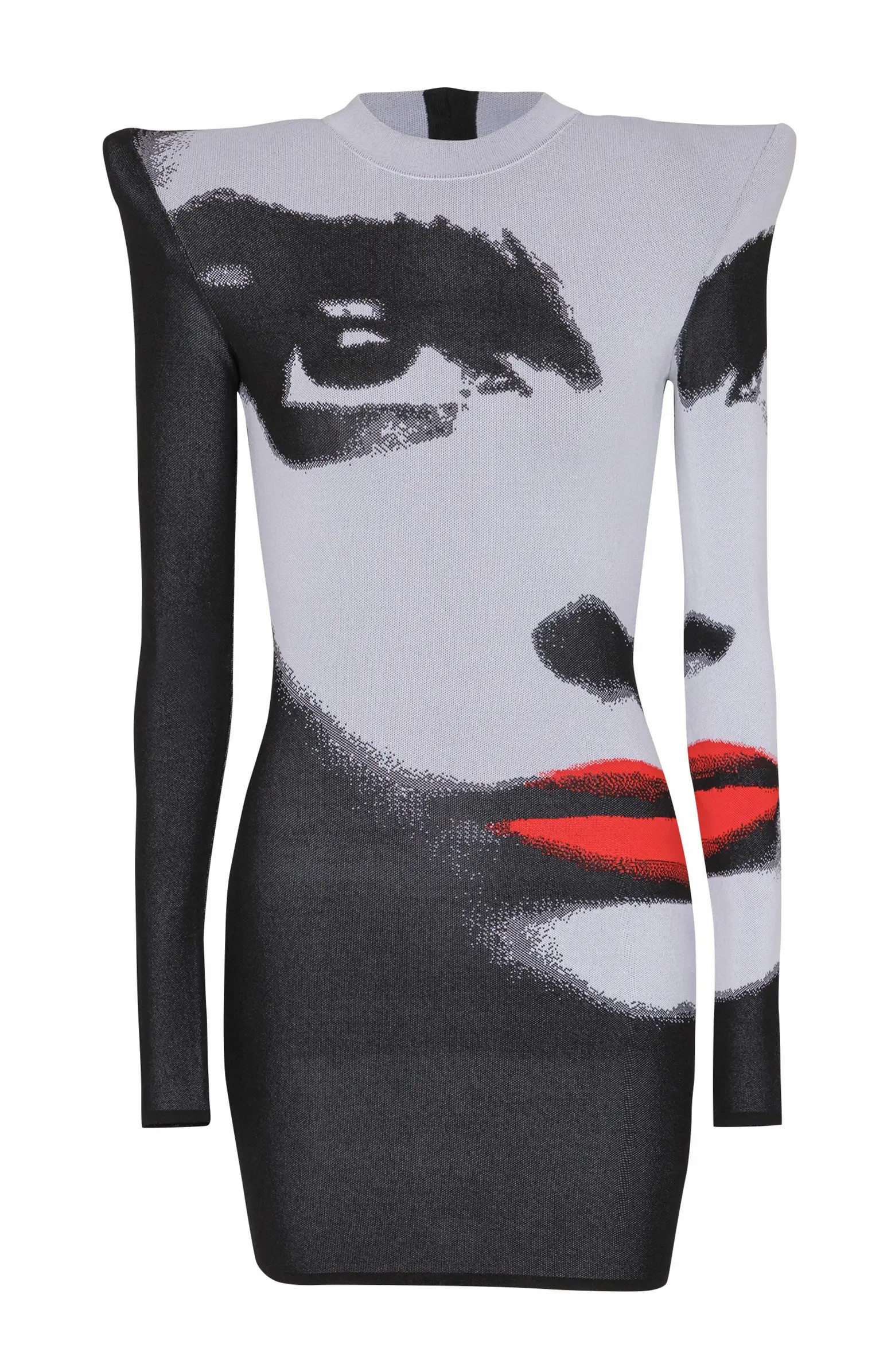 Balmain Jacquard Knit Dress With Face Motif | Nordstrom | Nordstrom