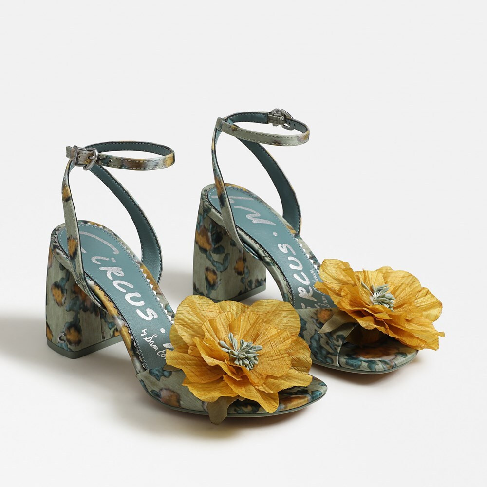 Aria Flower Block Heel Sandal | Circus by Sam Edelman