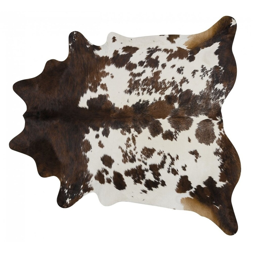 Pergamino Tricolor Exoctic Cowhide Rug XL (N/A - brown/black/white) | Bed Bath & Beyond