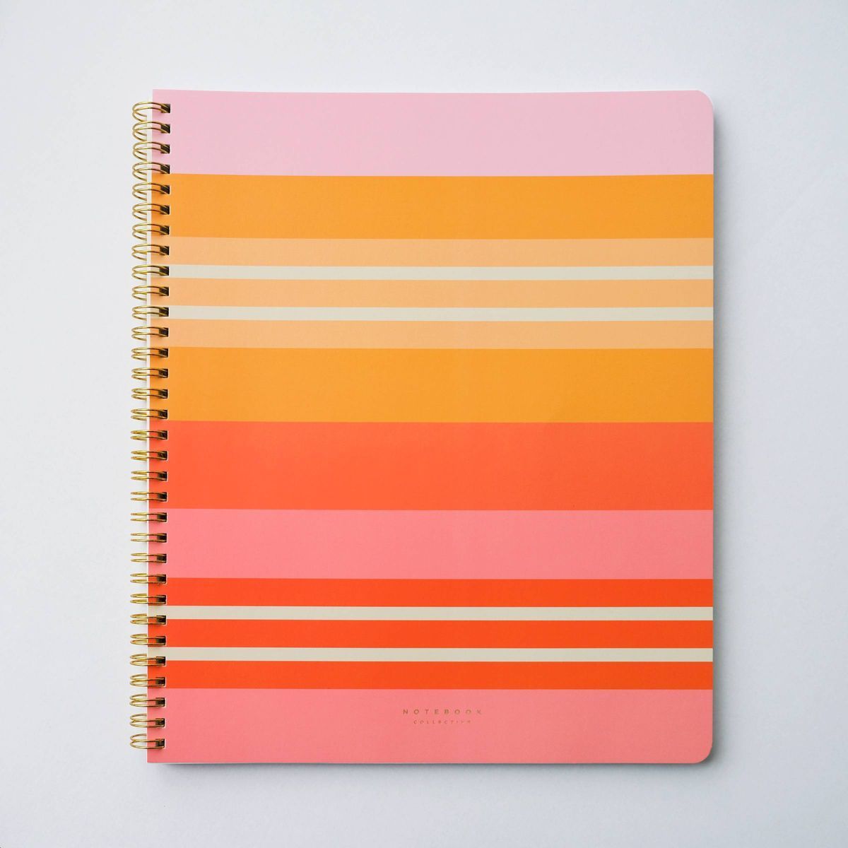 Notebook Collective 70 Sheets 1 Subject College Ruled Spiral Notebook Statement Stripes | Target