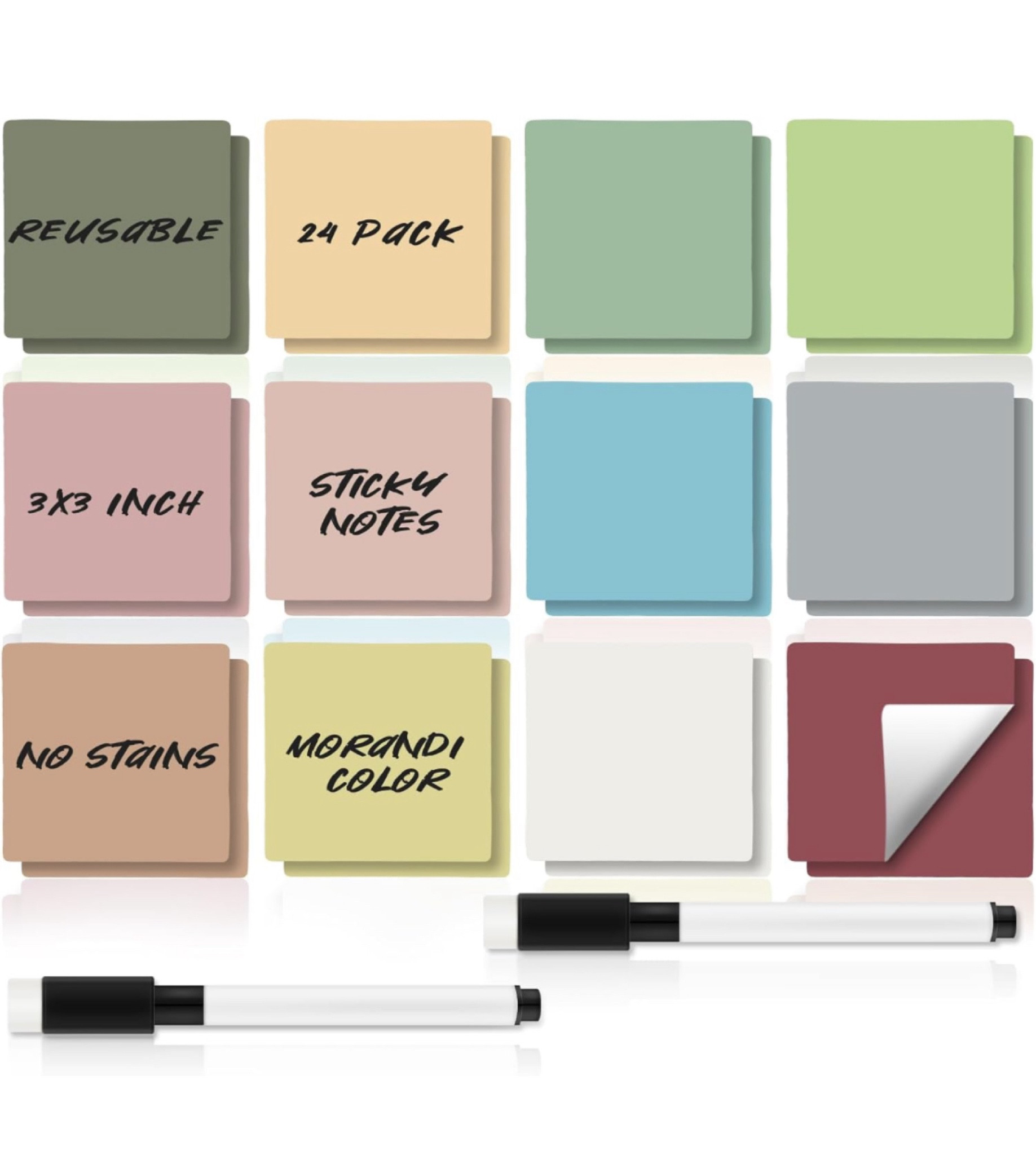 Problem solved! Just stick, write, erase, repeat!!😊👏 Write reminders, love notes, chores, etc. on them!

#LTKHome