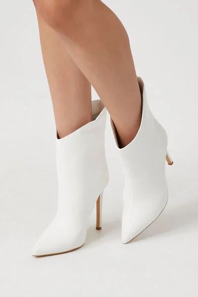 Faux Leather Stiletto Ankle Boots | Forever 21 (US)