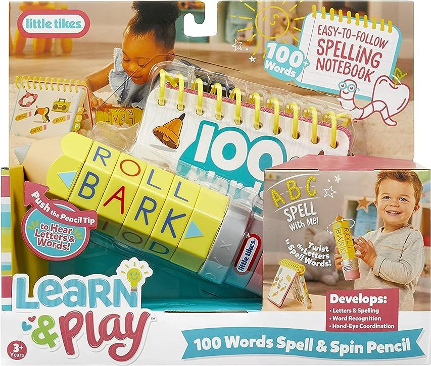 Little Tikes® Learn & Play™ 100 Words Spell & Spin Pencil, Letters, Spelling, Vocabulary, Phonetics, | Amazon (US)