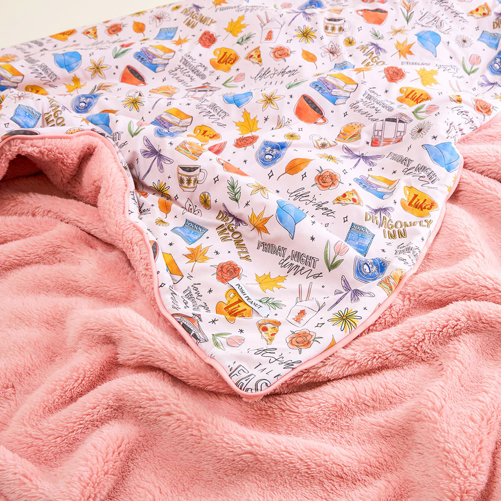 Pink Double-sided Plush Swaddle | Gilmore Girls | Posh Peanut