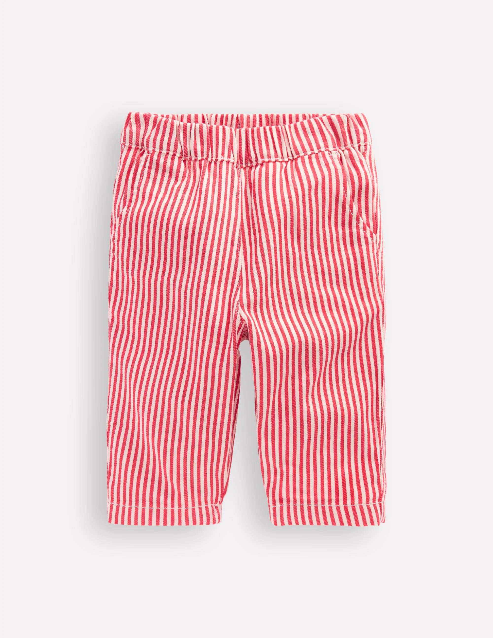 Cotton Pull-on Pants-Red Stripe | Boden (US)