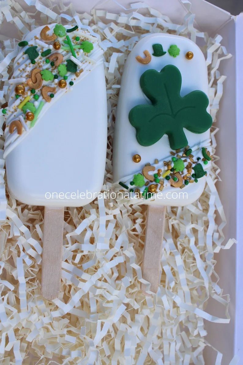 St. Patrick's Day Cakesicles Cake Pops Cake Truffles | Etsy | Etsy (US)